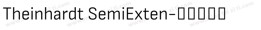Theinhardt SemiExten字体转换
